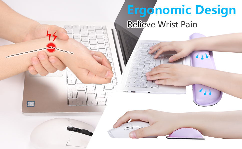 wrist rests for computer keyboard and mouse