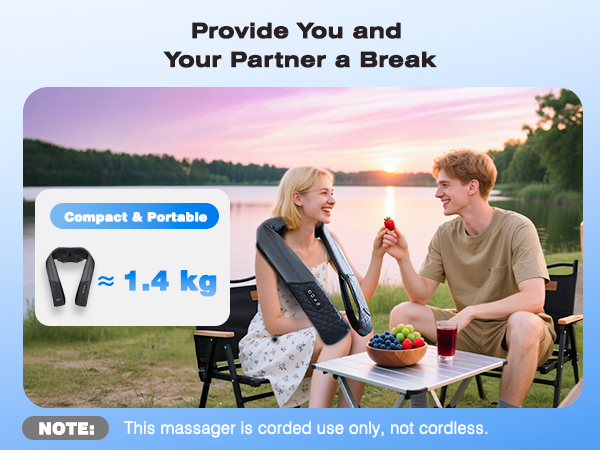 neck and shoulder massager with heat shiatsu neck and back massager shoulder massager