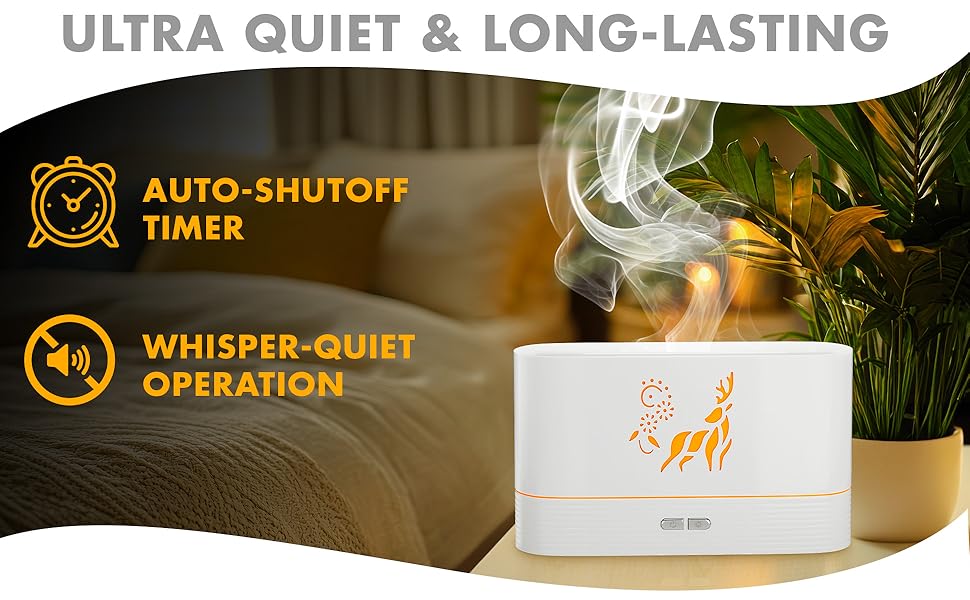 Ionizer mist fireplace fire volcano bedroom office yoga fresheners bonfire cool flare noiseless