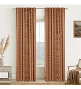 Boho Farmhouse Blackout Curtains 84 Inch Length 2 Panels Set for Bedroom Living Room,Rustic Flora...