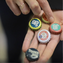 neat bottle caps unbent