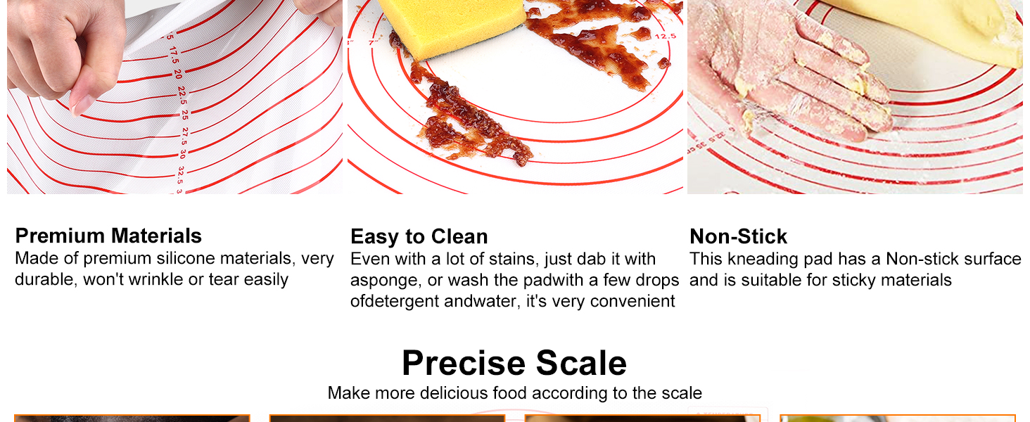 Silicone pastry mat