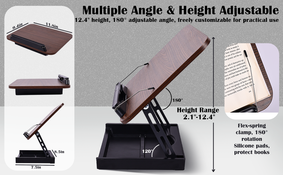 Wooden Book Stand for Reading