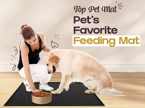 PetHappily Dog Food Mat 