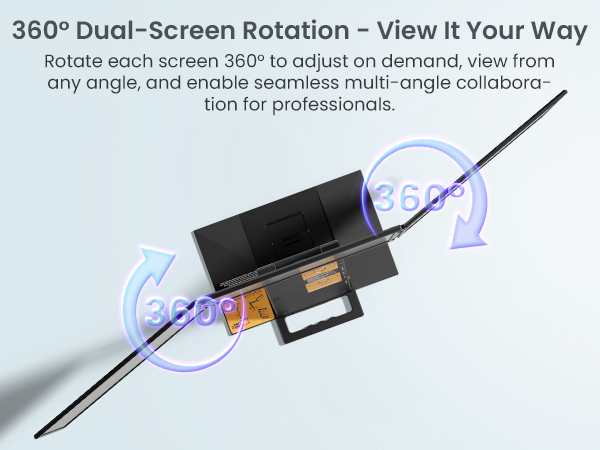 360° Dual-Screen Rotation - View It Your Way