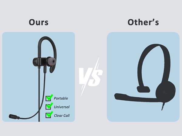 Small. Portable. Universal Mini Headset