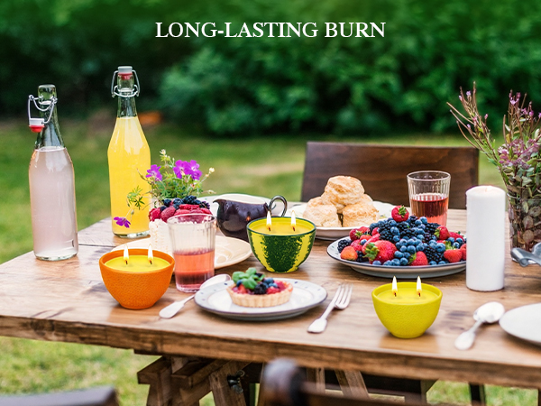Long-lasting and slow burn without black smoke. 30 Hours burning time each. 3 Pack in a set.