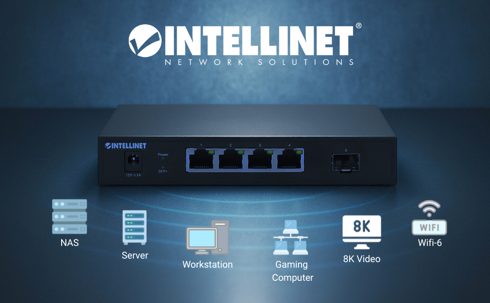 2.5G Switch use cases include NAS, Server, WiFi-6