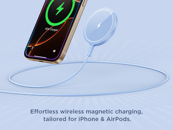 blue wireless charger