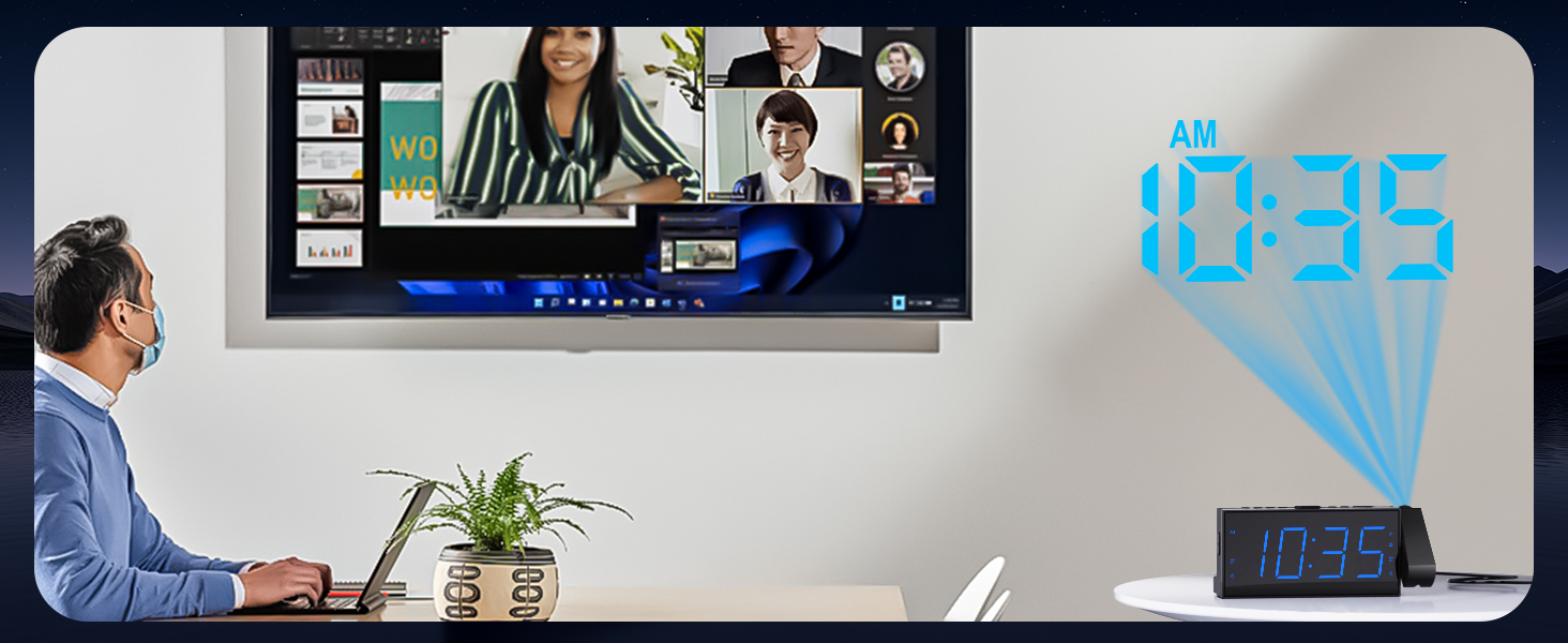 Projection Alarm Clock Radio