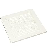 Broan-NuTone BP90 Replacement Grille For 688 Fan , White, 9 In. x 9.25 In. x 0.325 In. with 7.25 ...