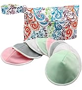 Pinowu Women’s Nursing Pads - 8 Washable Pads + Wet Bag + Wash Bag, Breastfeeding Nipple Pads for...