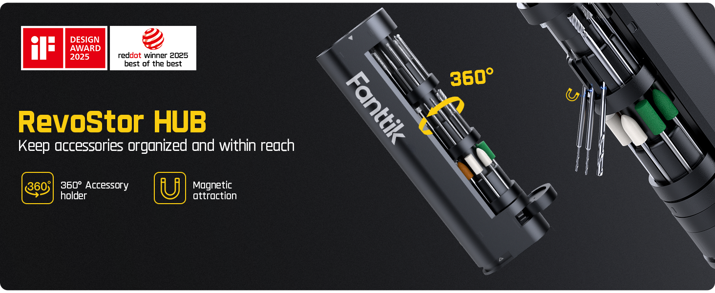 Fanttik F2 Master Mini Cordless Rotary Tool Kit 4V