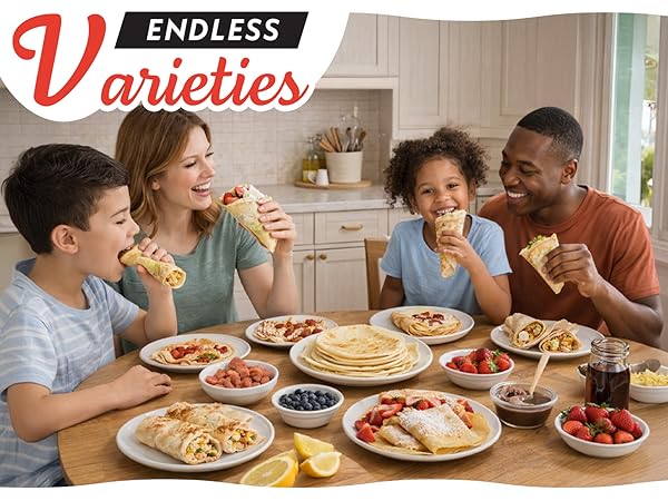 make tortillas, crepes, blintzes and more!