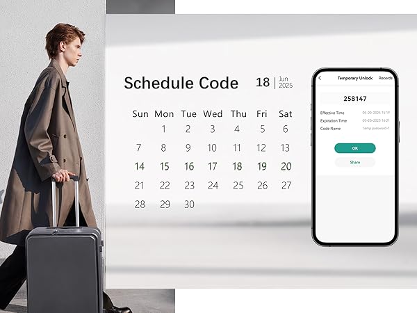 Smart Locks for Front Door with Scheduled Code