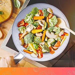 fry pan; mueller fry pan; frying pan; nonstick pan; egg pan; cooking essential; cookware; pans