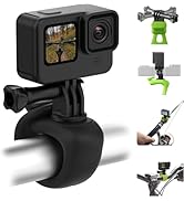 TELESIN Camera 360 Strap Mount Flexible Wrap Band Bike Motorcycle Handlebar Tube Roll Bar Stick P...