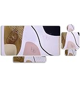 MOSISO Extended Gaming Mouse Pad&amp;Massage Keyboard Wrist Rest&amp;Mousepad&amp;Wrist Rest&amp;Coaster, Ergonom...