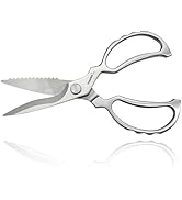 TONMA Heavy Duty Kitchen Shears [Made in Japan], Japanese Stainless Steel Poultry Shears, Multipu...
