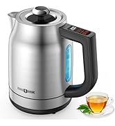 Electric Kettle Temperature Control, 1.7L 1500W Electric Tea Kettle with 13 Temperature Settings,...
