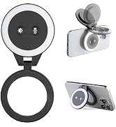 PGYTECH MagGlow Phone Fill Light, MagSafe Selfie Light, Portable LED Magnetic Ring Light with Coo...