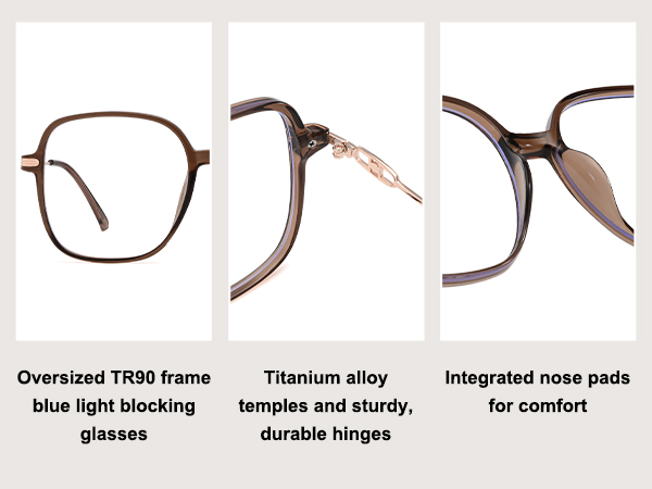 oversized blue light glasses women