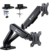 GearIT Dual Monitor Mount (Up to 32 Inch, 19.8 lbs) Desk Stand Mount for LCD LED Monitor, Fully A...