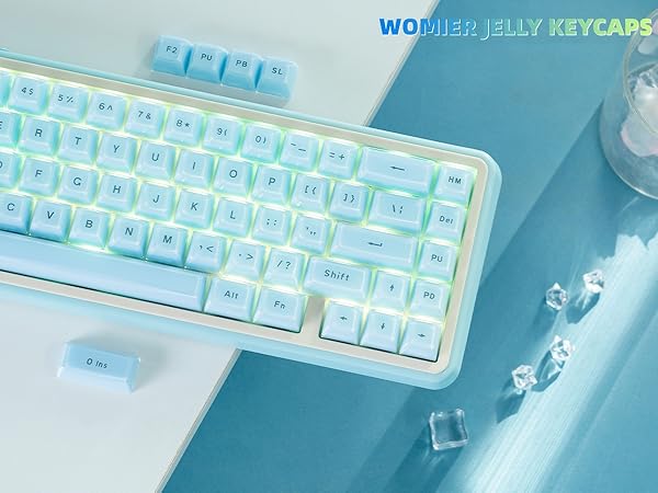 Jelly Keycaps, Mechanical Keyboard for keycaps Set, OEM Profile Clear Key Cap