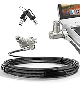 AboveTEK 3-in-1 Universal Laptop Cable Lock, Professional Laptop Security Lock with 2 Keys, Cut-R...