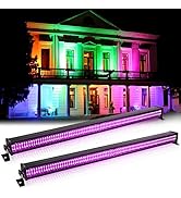 Stage Light Bar, 336 LEDs 70W RGBW Dj Light Bar Wash Lights Wall Washer Strip DMX Control Dj Stag...