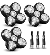 3 Pack Shaver Replacement Blades Compatible with Freedom Head Shaver Kit, 5 Blades Shaver Replace...