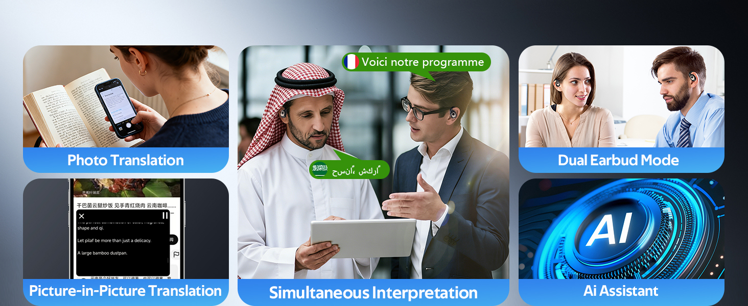 translation earbuds translation headphones ai translator earbuds