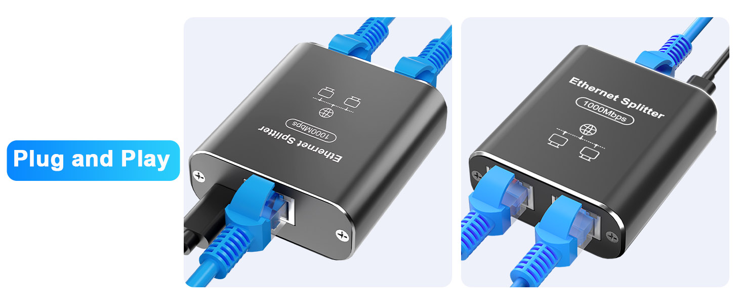 Ethernet Splitter 1 to 2