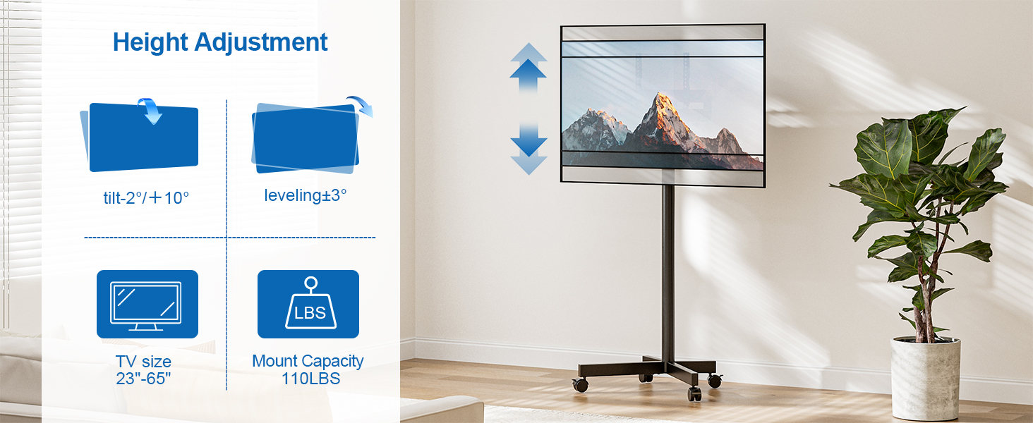 rolling tv stand outdoor