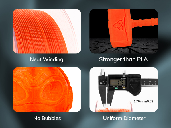 AMOLEN PETG Transparent 3D Printer Filament