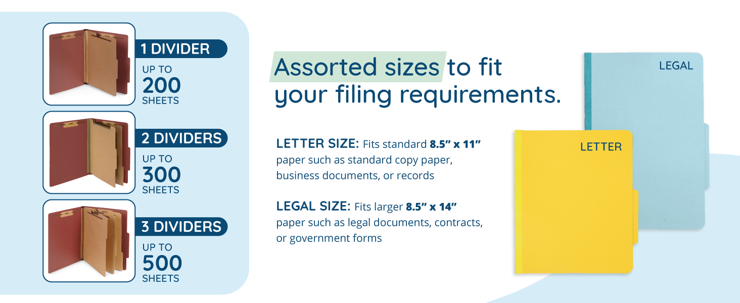 classification folder size variations
