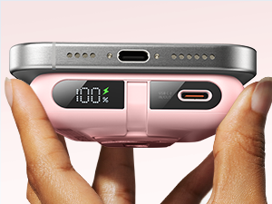 Haloun Magnetic Power Bank pink-4-4