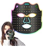 CENXIGO Flexible Silicone Facial Mask Portable Red light therapy for Face Blue LED Face Mask Remo...