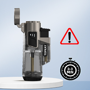 wait 2 minutes before igniting