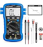 6000 Counts TRMS Multimeter Digital Multimeter AP-39C Auto Ranging for AC DC Voltage, Current, Re...