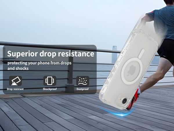 Anti-Drop Multi-layer protection, dual layers, TPU+PC, sports, running, hiking