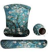 Keyboard Wrist Rest Pad Ergonomic Mouse Pad Set, ToLuLu Gel Mouse Pad Wrist Support for Computer ...