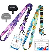 Kaptron Cruise Lanyard For Ship Cards: 2 Pack Adjustable Lanyard with Badge Reel Waterproof ID Ho...
