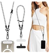 TiMOVO Universal Phone Lanyard, Adjustable Cell Phone Chain Anti-Theft Crossbody Strap for iPhone...