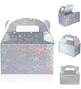 Naleyber Iridescent Star Gift Boxes, Paper, Pack of 24