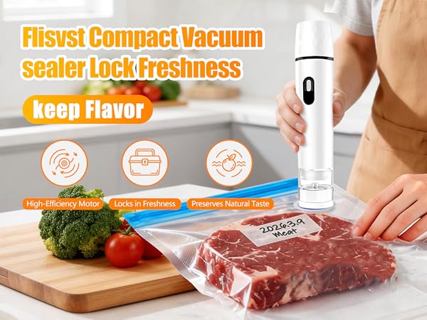 compact vacuum sealer for food