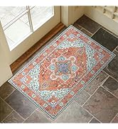 Collive Washable Indoor Doormat, Non Slip Retro Floor Mat 24