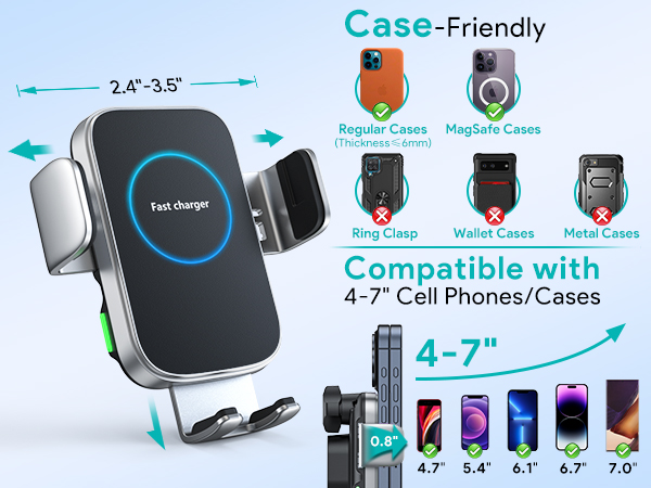 charging phone mount for car