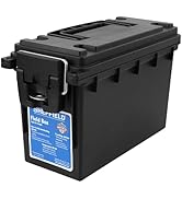 Sheffield 12629 Ammo Storage Box, Stackable .30 Cal Field Boxes, Water and Dust Resistant, Lockab...
