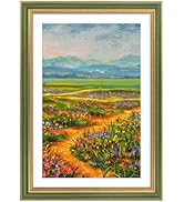 Golden State Art,13x19 Ornate Picture Frame with White Mat for 11x17 Photo or Display 13x19 Print...